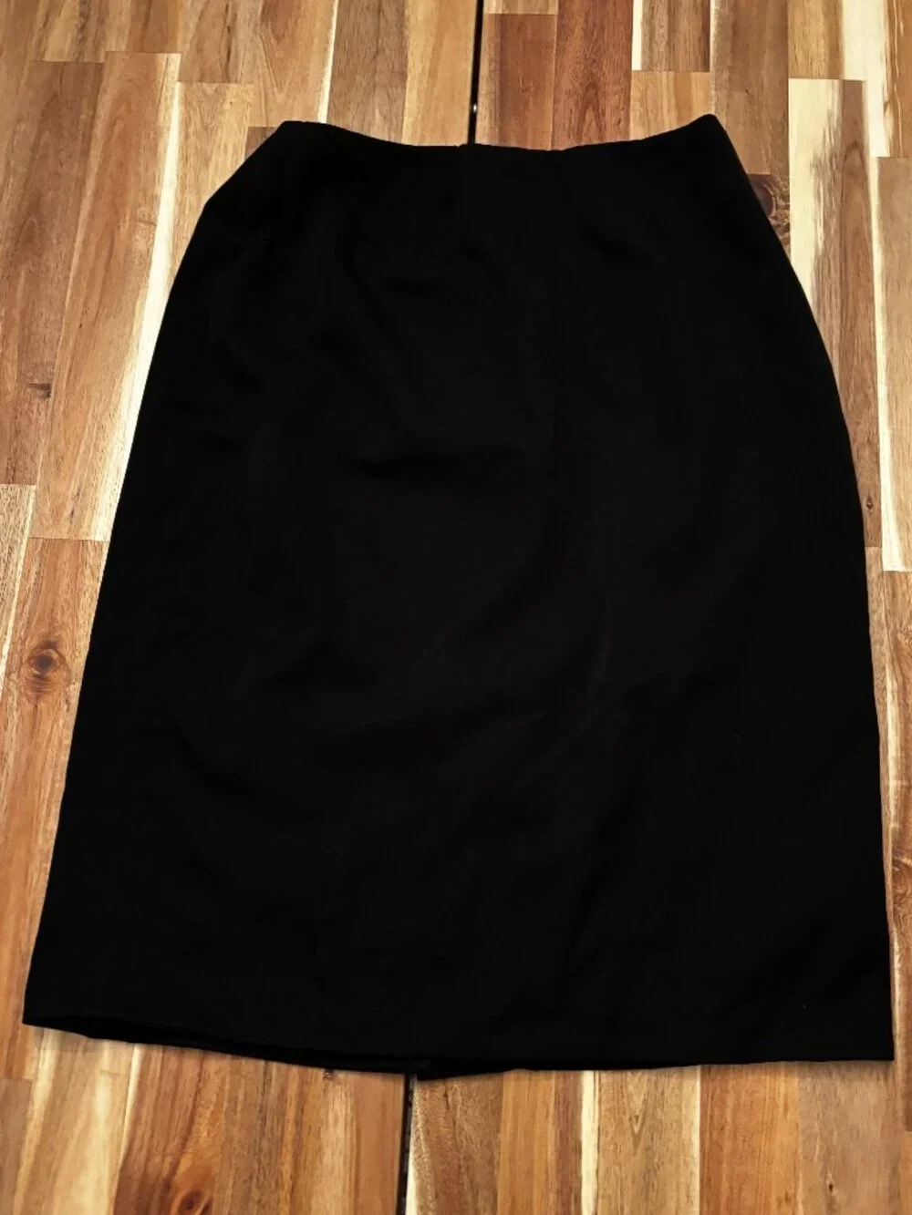 Linda Allard Ellen Tracy Women Sz 6 Black 100% Wool Pencil Skirt Vintage (2090)